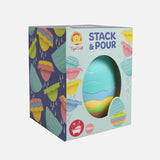 Tiger Tribe Stack & Pour | Bath Egg for baby, toddler and kids bath egg toy