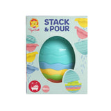 Tiger Tribe Stack & Pour | Bath Egg for baby, toddler and kids bath egg toy