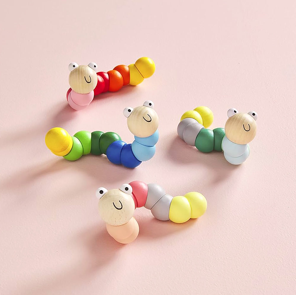 Allen Trading Wooden Wiggly Worm for baby and toddlers