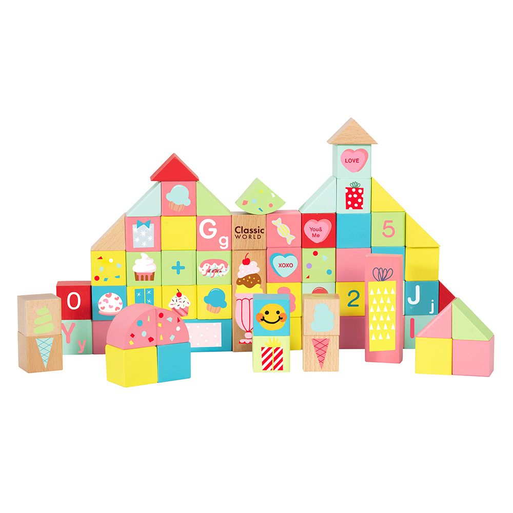 Sweet Cube Blocks - 68pcs