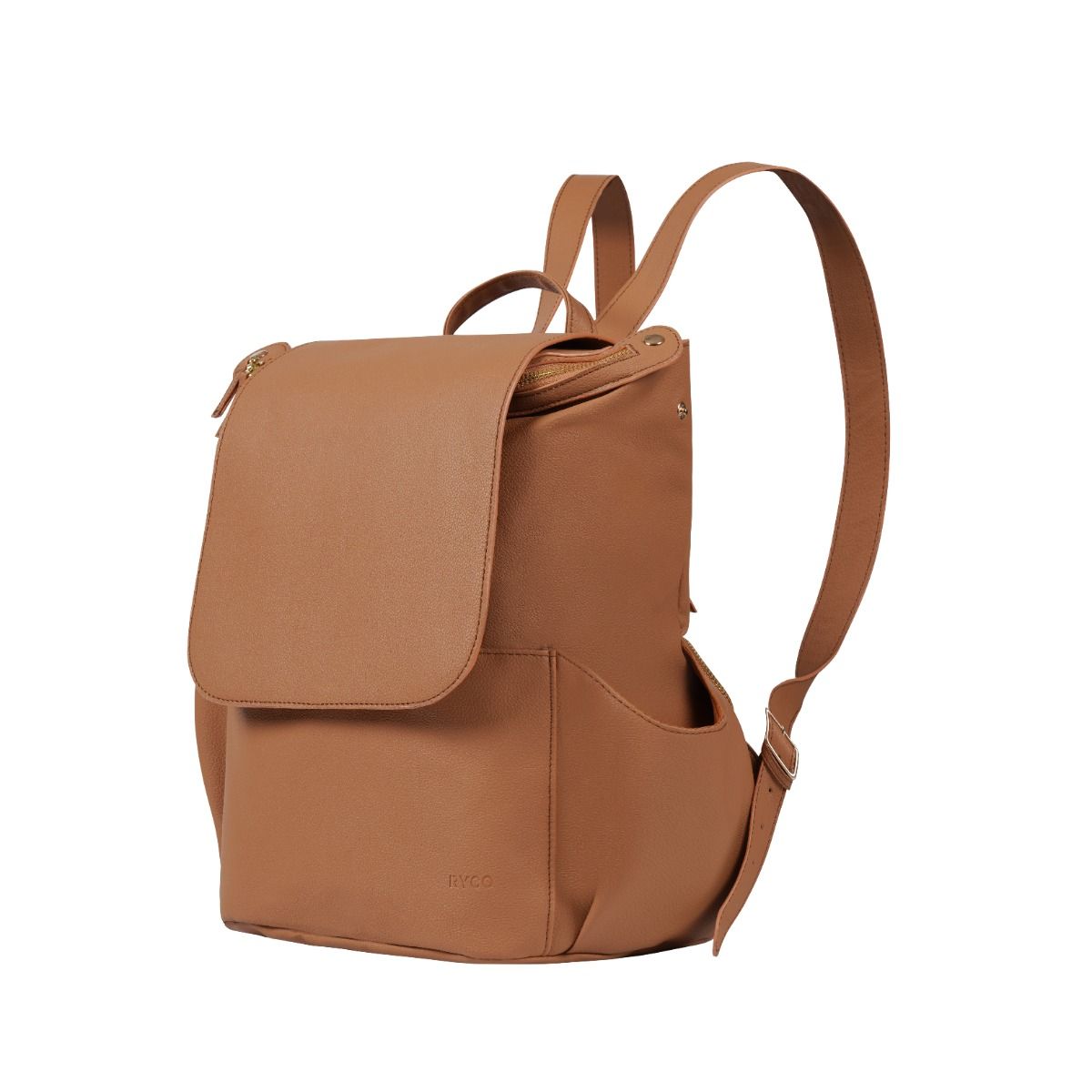 Ryco Olivia Backpack - Brown nappy bag for mums. MOD & TOD