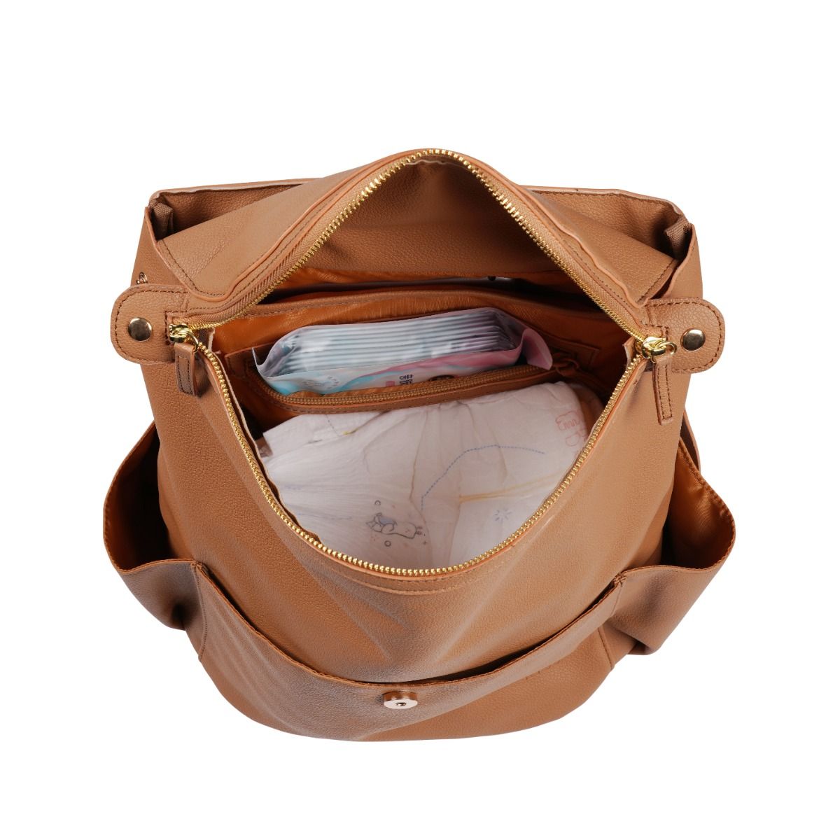 Ryco Olivia Backpack - Brown nappy bag for mums. MOD & TOD