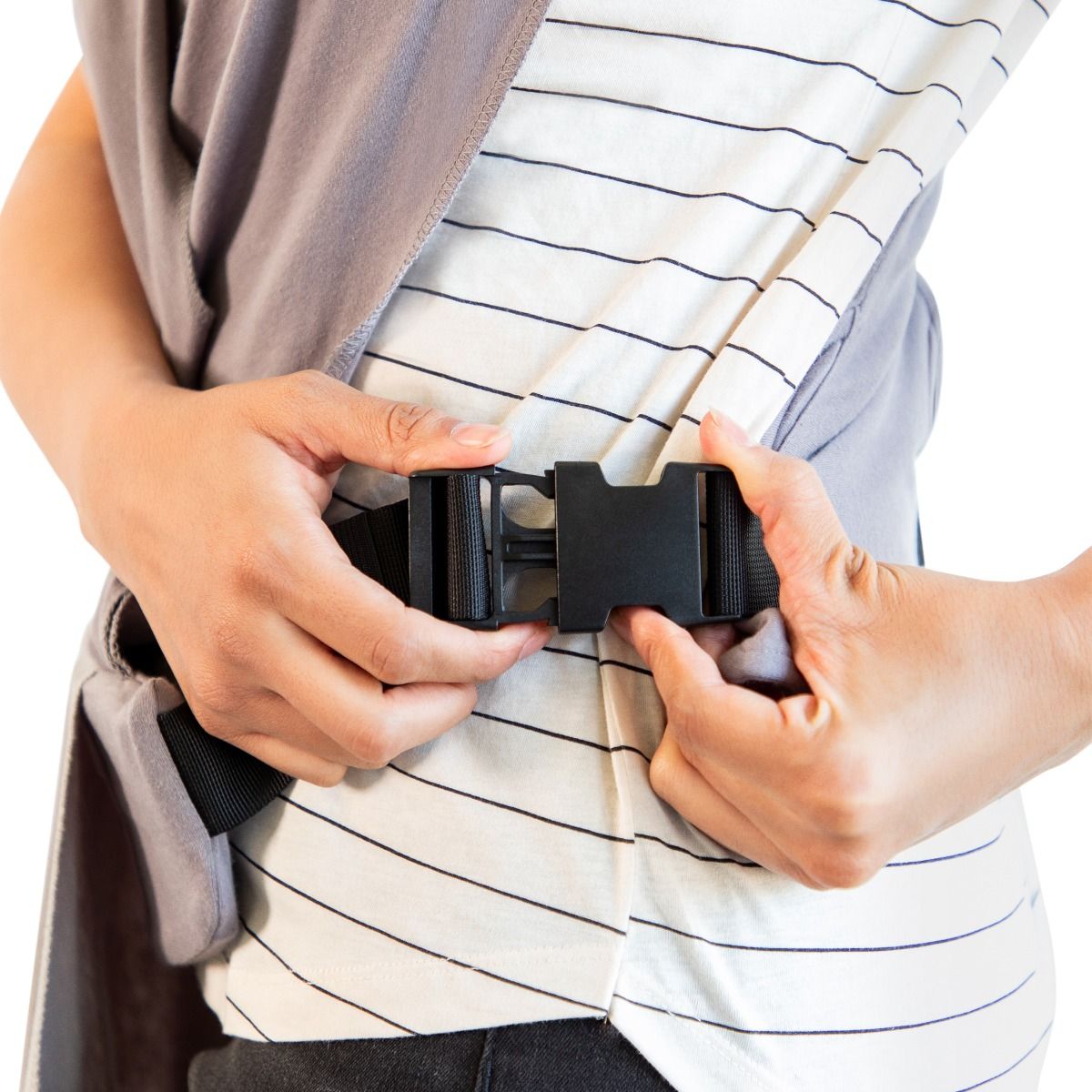 Moby Easy Wrap - Smoked baby carrier / wrap for mums. MOD & TOD