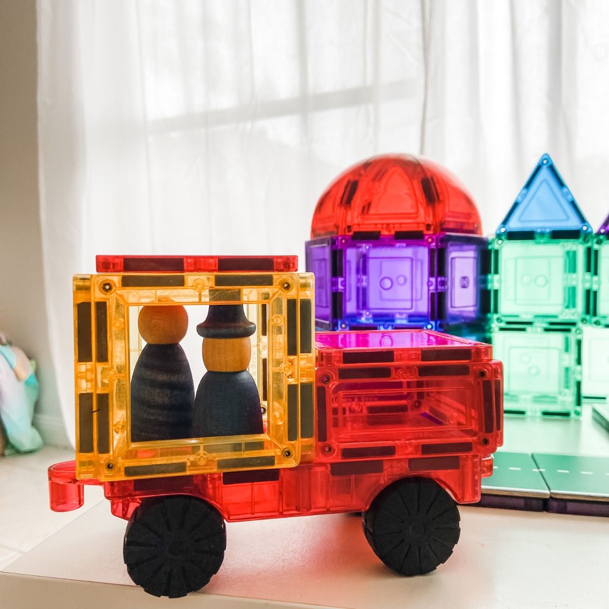 TileTek CAR BASE SET 2PC | Magnetic Tile Toys | modandtod.com