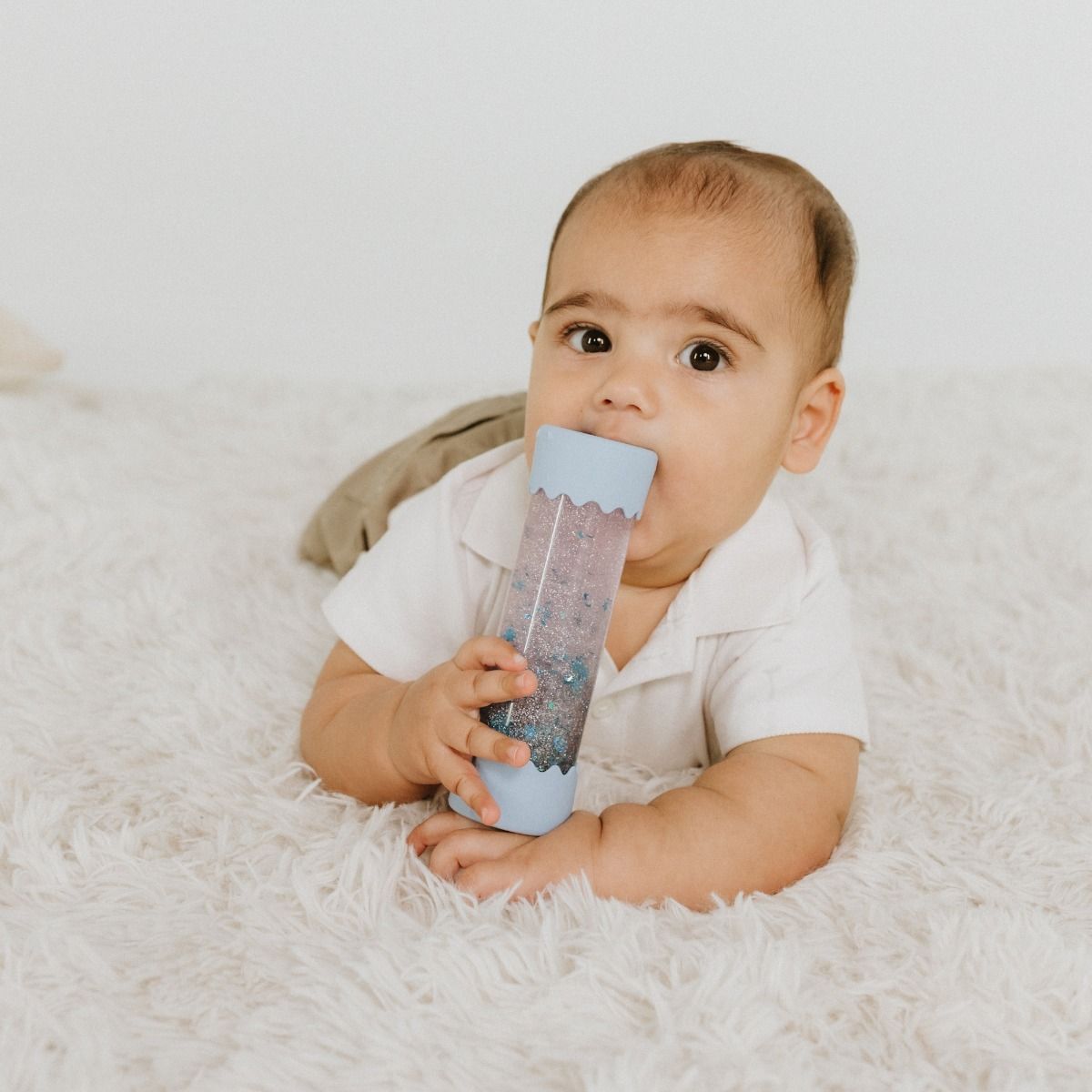 Jellystone Designs Baby Calm Down Bottle - Soft Blue | Baby Sensory Comfort Toy | modandtod.com