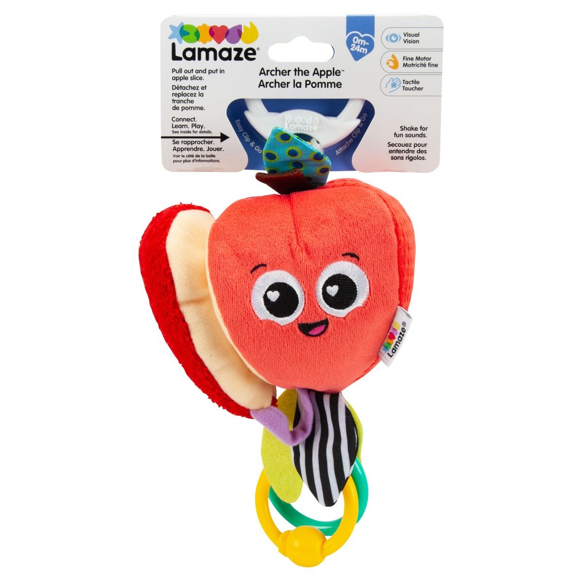 Lamaze Archer The Apple Clip & Go for newborn and baby. MOD & TOD