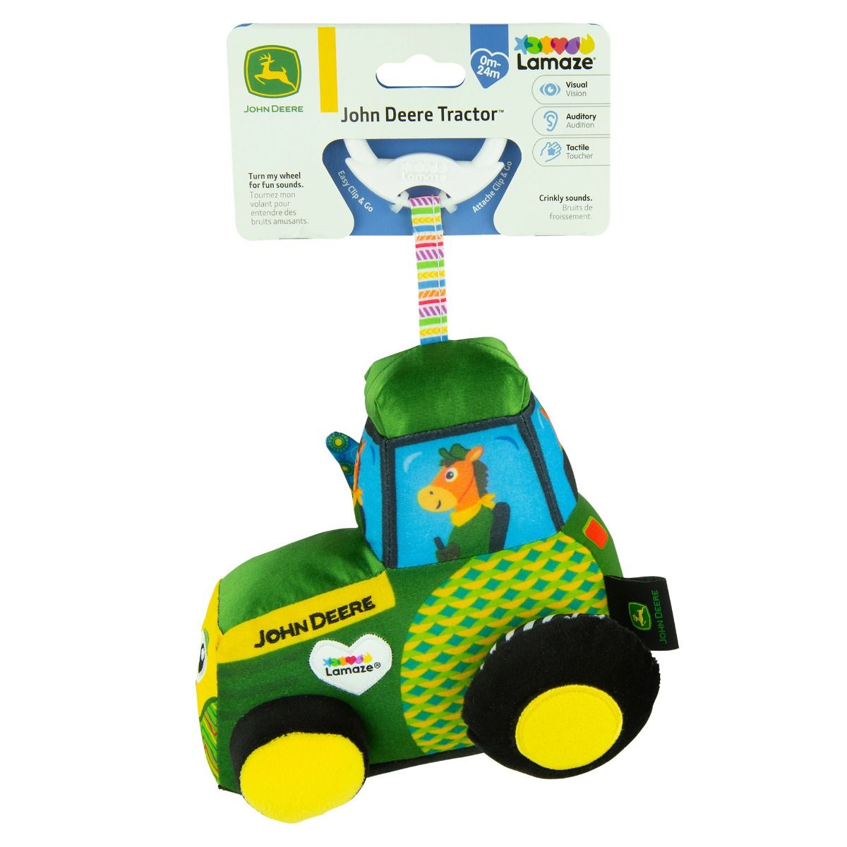 Lamaze Clip 'n' Go Tractor for baby. MOD & TOD