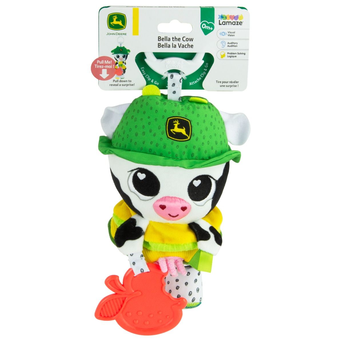 Lamaze Bella the Cow - Clip & Go | Sensory Toy | Comfort Toy | Baby Toy | modandtod.com