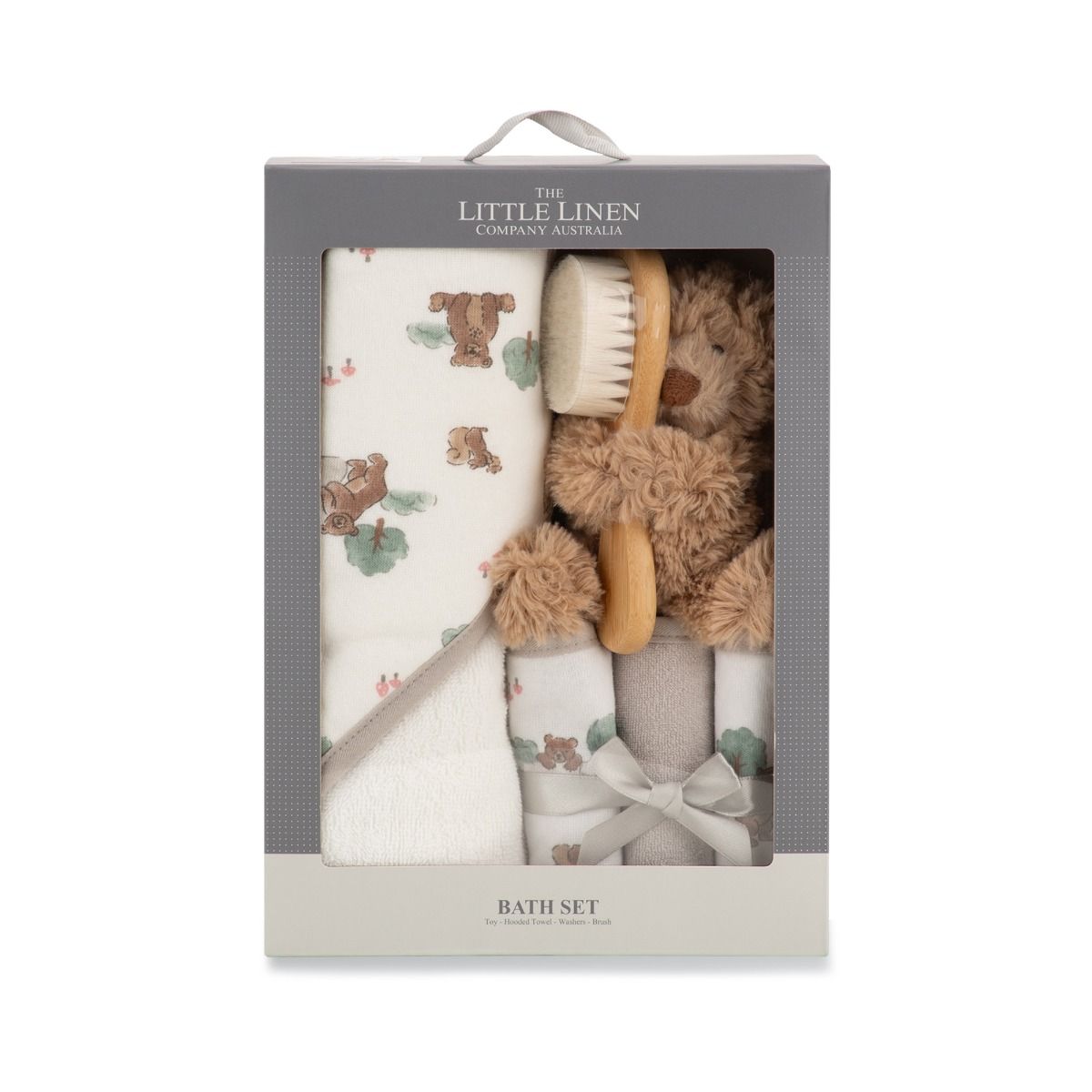 The Little Linen Company Bath Gift Set - Willow Bear | modandtod.com