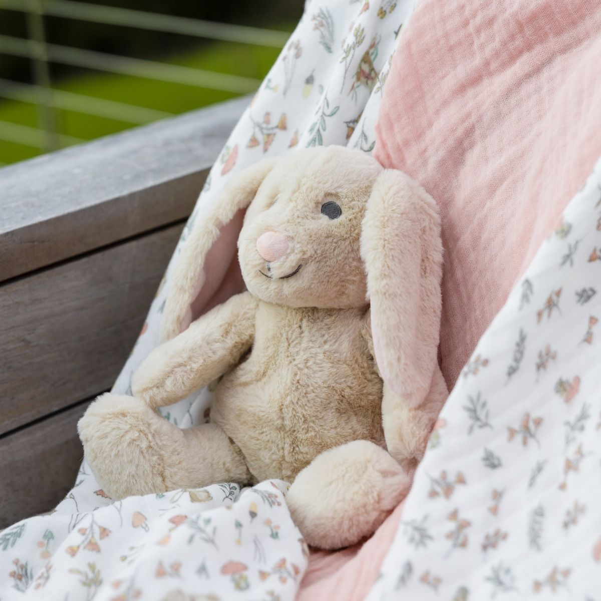 The Little Linen Company MUSLIN WRAPS 3PK - HARVEST BUNNY | modandtod.com