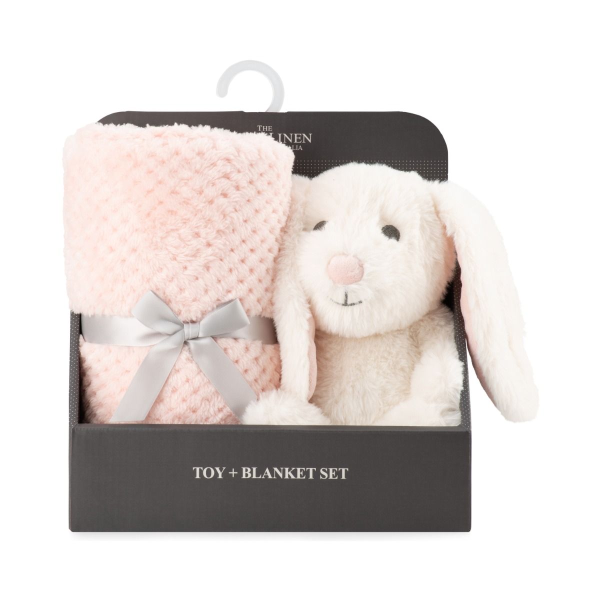 The Little Linen Company Plush Toy & Blanket - Snow Bunny | modandtod.com