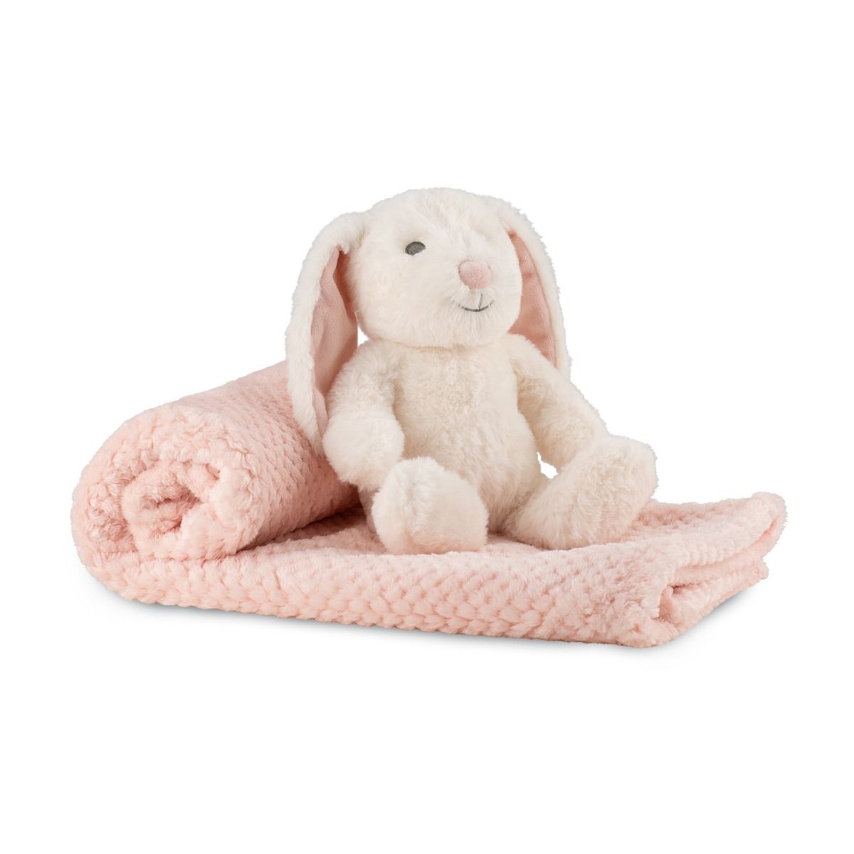 The Little Linen Company Plush Toy & Blanket - Snow Bunny | modandtod.com