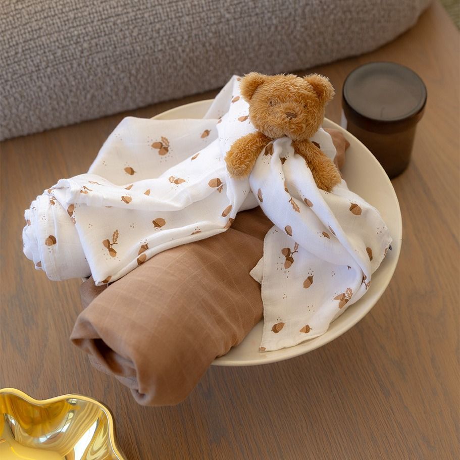 Little Bamboo Comforter - Teddy the Bear | Baby Toy | modandtod.com