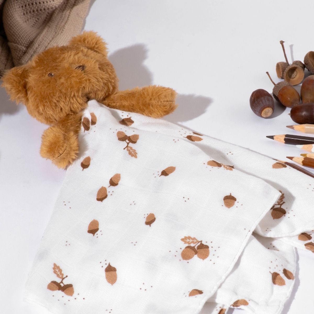 Little Bamboo Comforter - Teddy the Bear | Baby Toy | modandtod.com