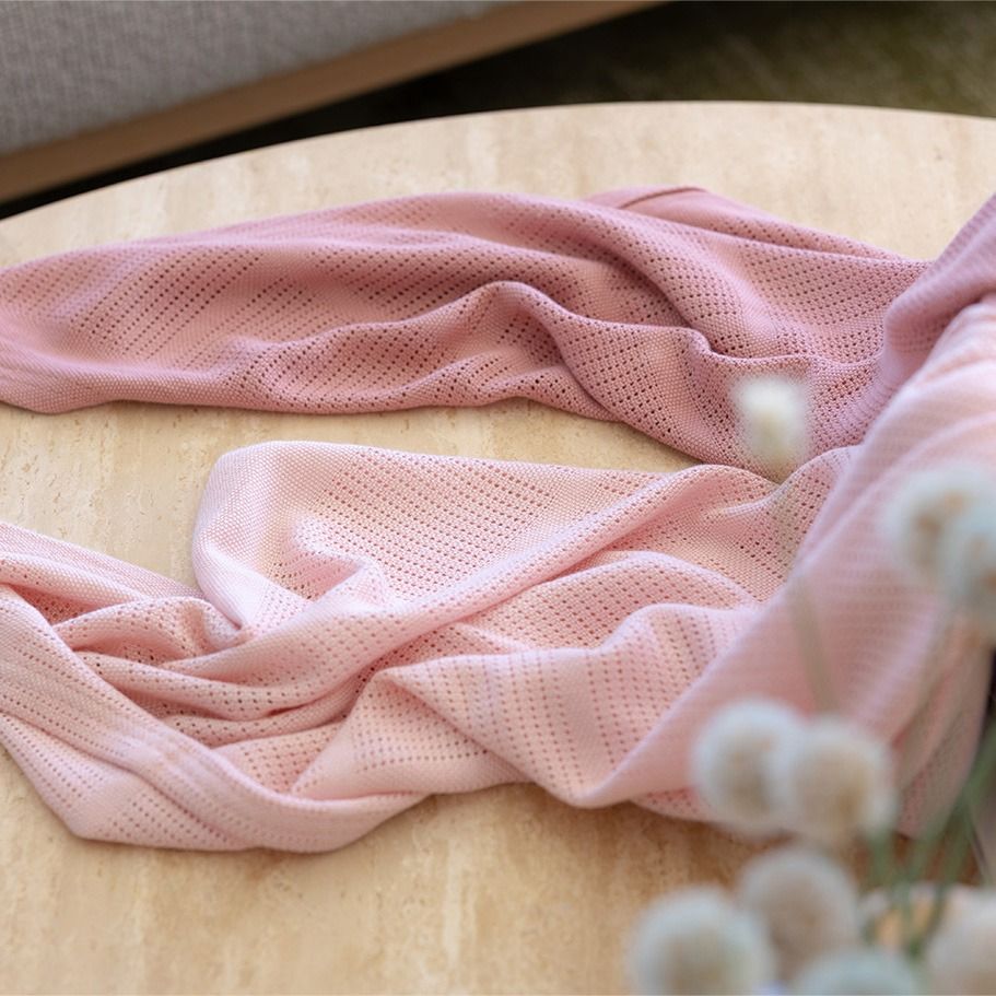 Little Bamboo Cellular Blanket 2pk | Dusty Rose for baby. MOD & TOD