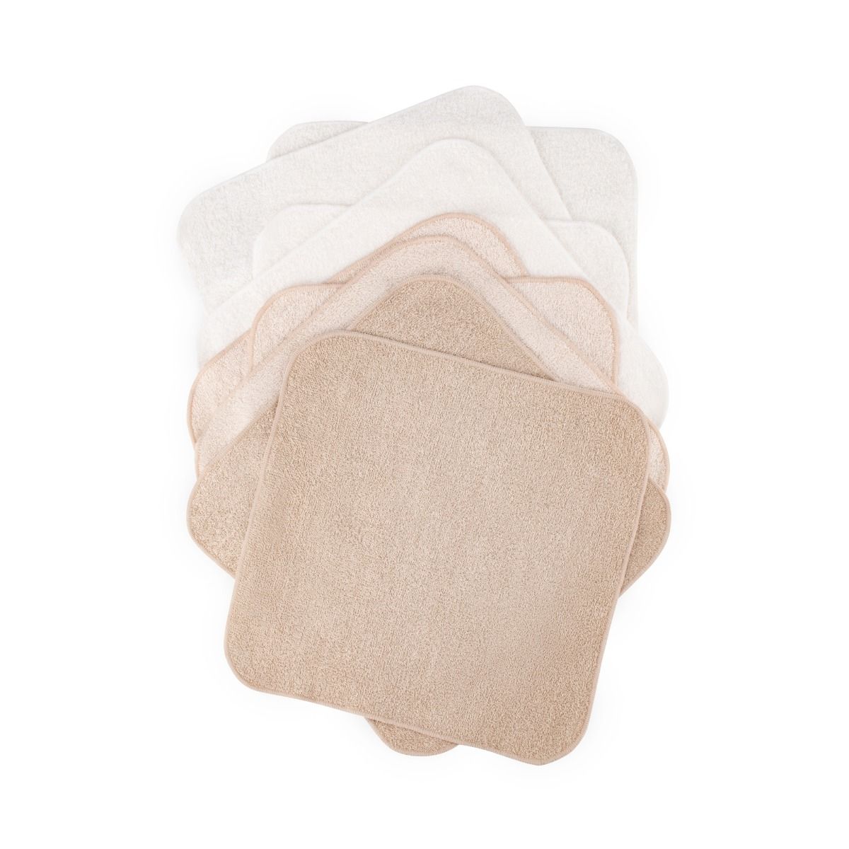 Little Bamboo Towelling Washer 10pk - Iced Coffee | modandtod.com