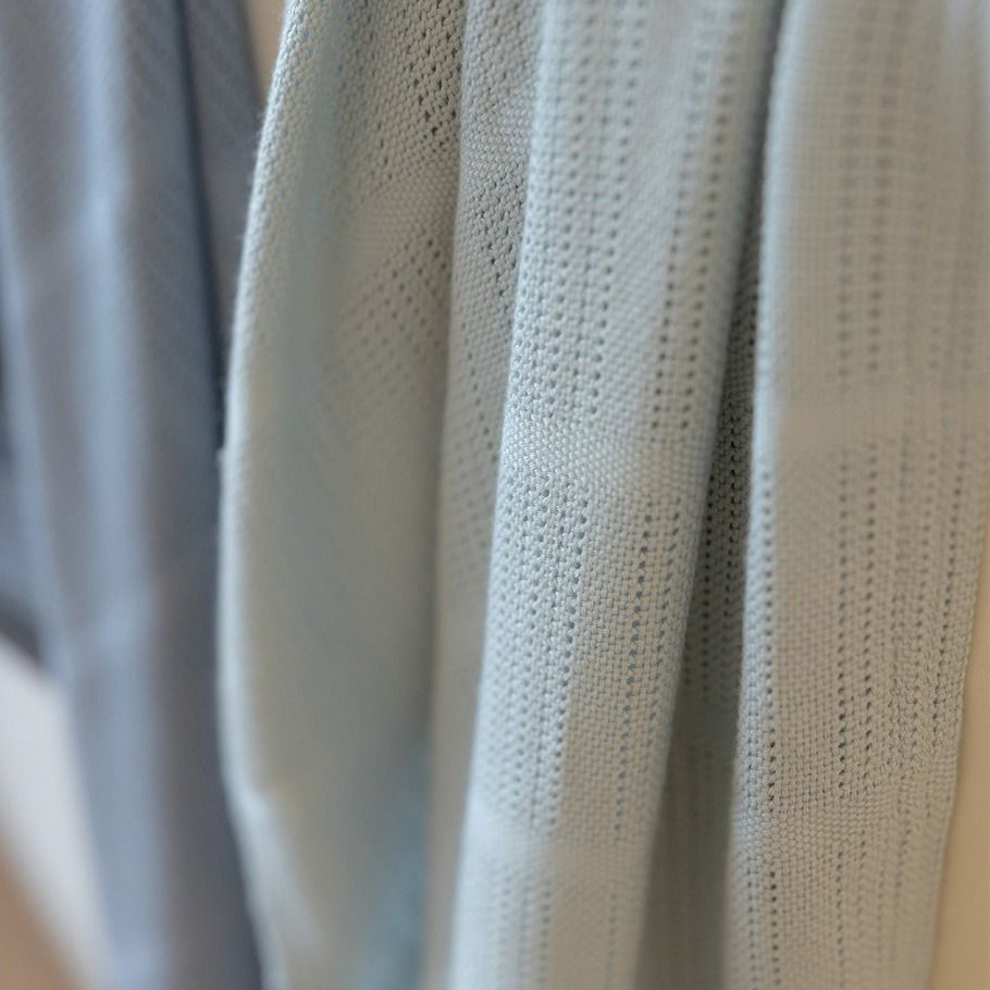 Little Bamboo Little Bamboo Cellular Blanket 2Pk - Retro Blue | Baby Blanket | modandtod.com