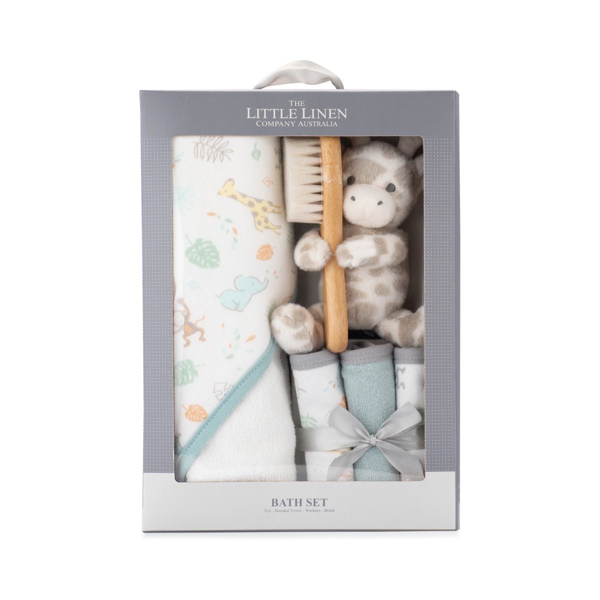 The Little Linen Company Bath Gift Set - Savanna Giraffe | modandtod.com
