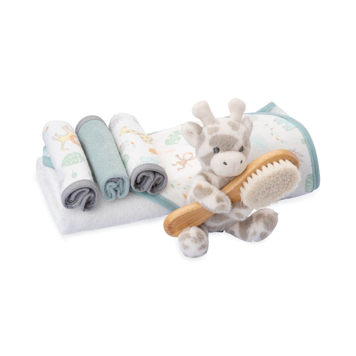 The Little Linen Company Bath Gift Set - Savanna Giraffe | modandtod.com