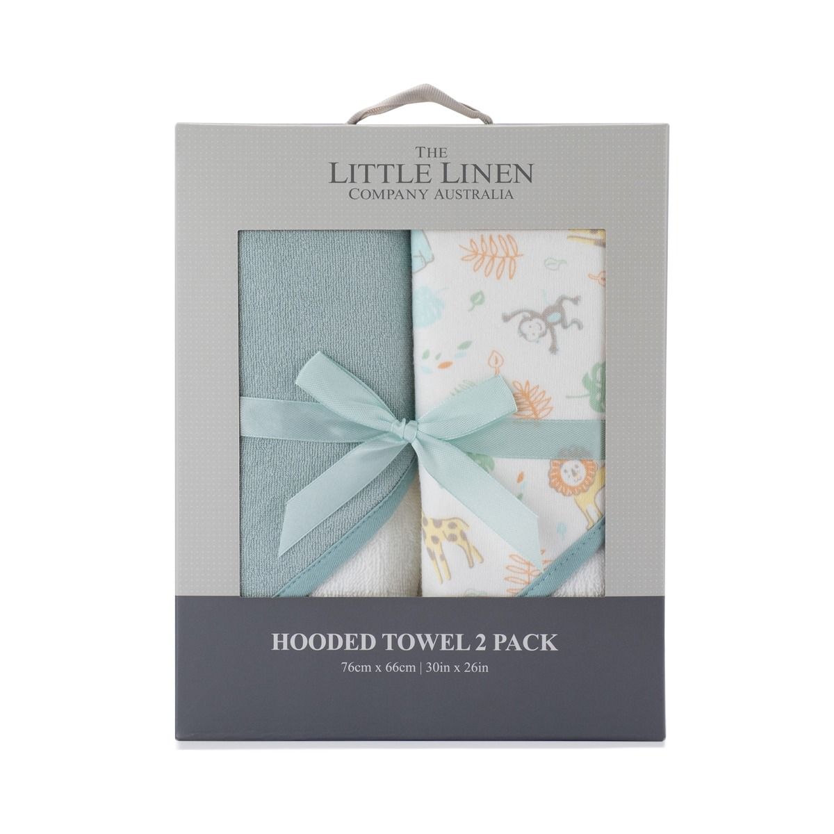 The Little Linen Company Baby Hooded Towel 2pk - Savanna Giraffe | modandtod.com