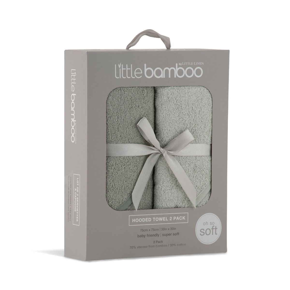 Little Bamboo Hooded Towel 2pk -Turtle Bay | modandtod.com