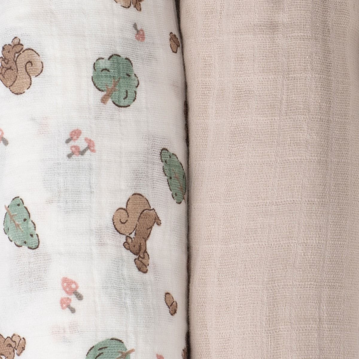 The Little Linen Company MUSLIN WRAPS 3PK - BUSHLAND BEAR | modandtod.com