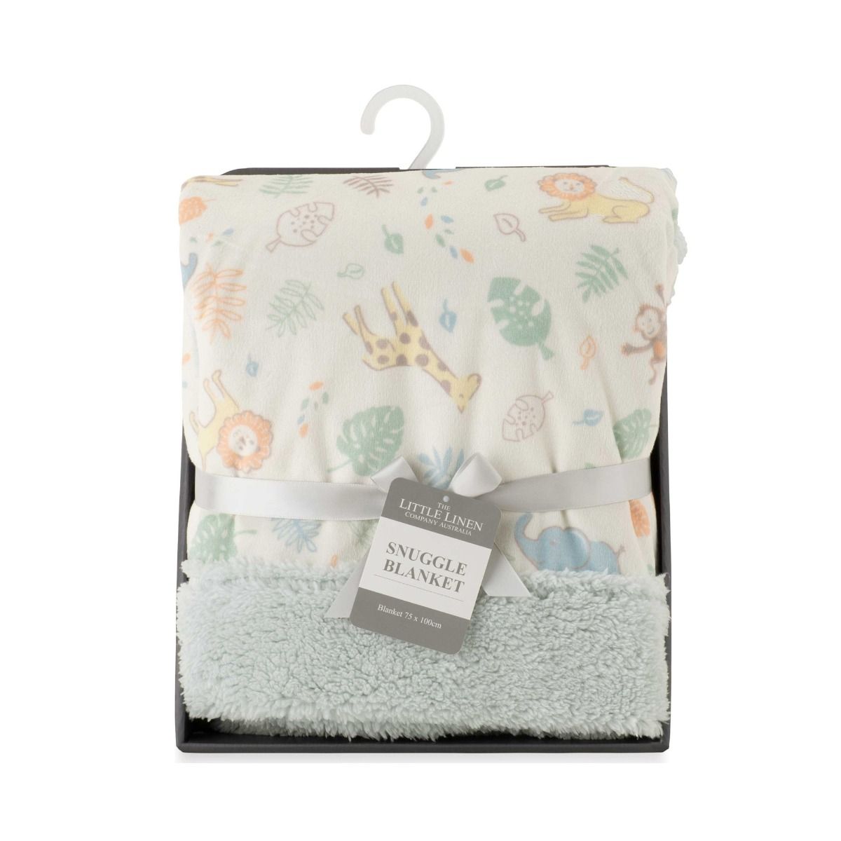 The Little Linen Company BABY SNUGGLE BLANKET - SAVANNA GIRAFFE | modandtod.com