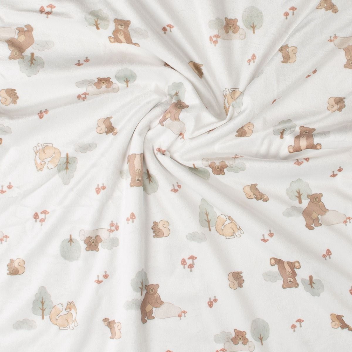 The Little Linen Company BABY SNUGGLE BLANKET - BUSHLAND BEAR | modandtod.com