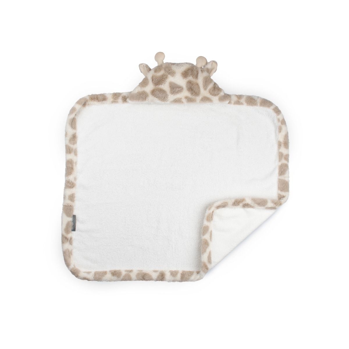The Little Linen Company Plush Hooded Towel - Savanna Giraffe | Baby Bath Towel  modandtod.com