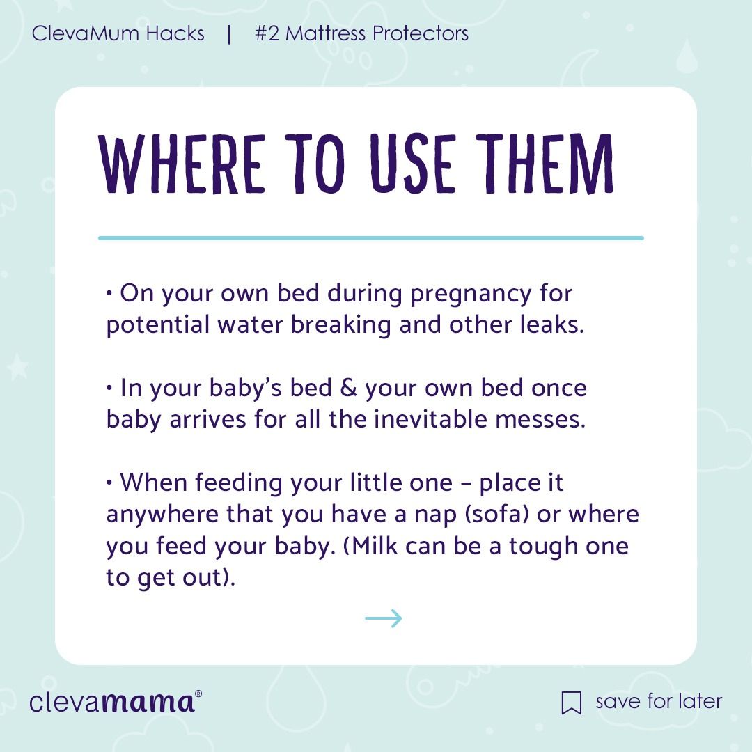 ClevaMama Tencel Waterproof Mattress Protector - Cot Bed 140 x 70cm | modandtod.com