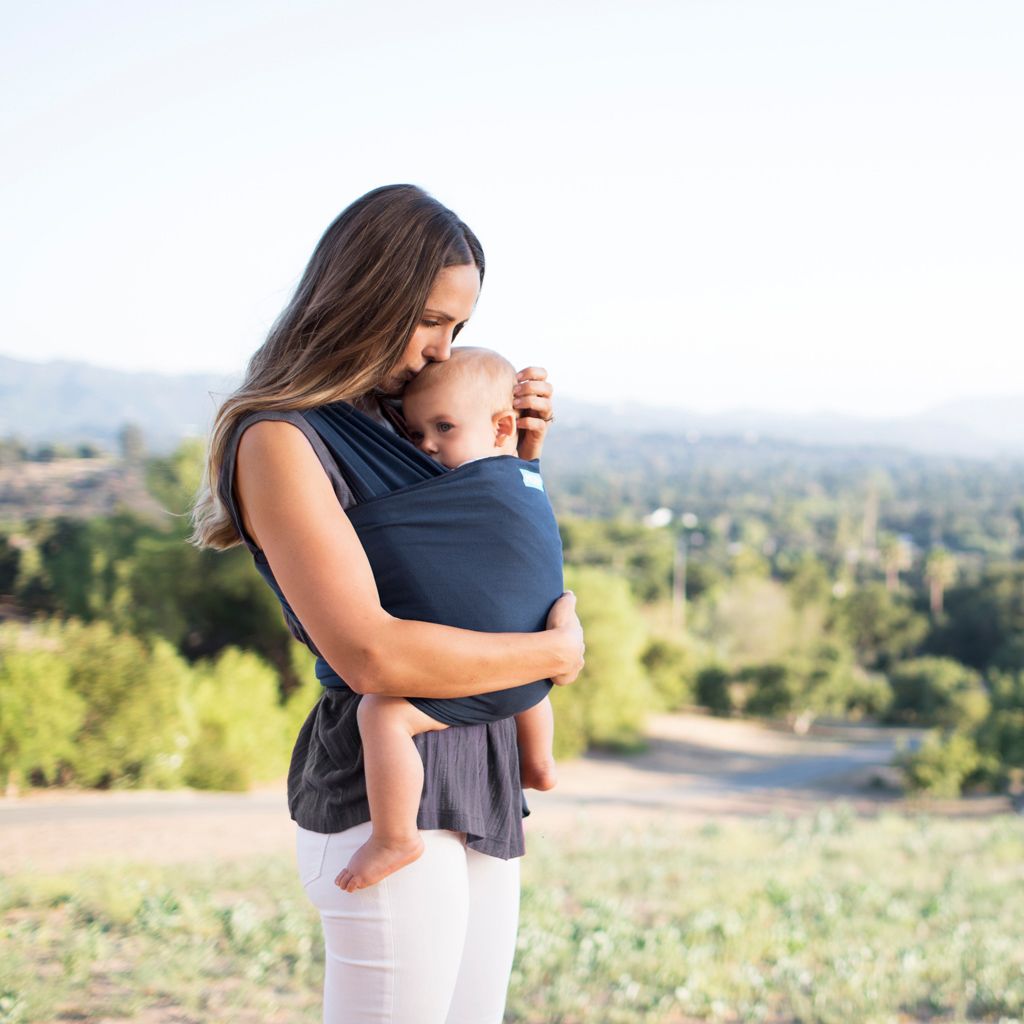Moby Classic Wrap - Midnight for baby wearing. MOD & TOD