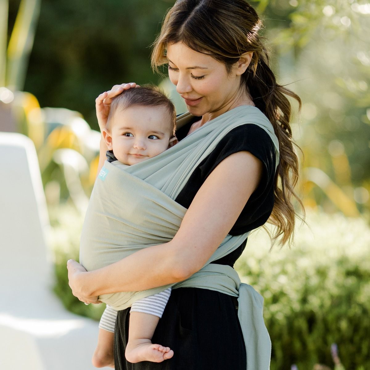 Moby Classic Wrap - Pear for baby wearing. MOD & TOD