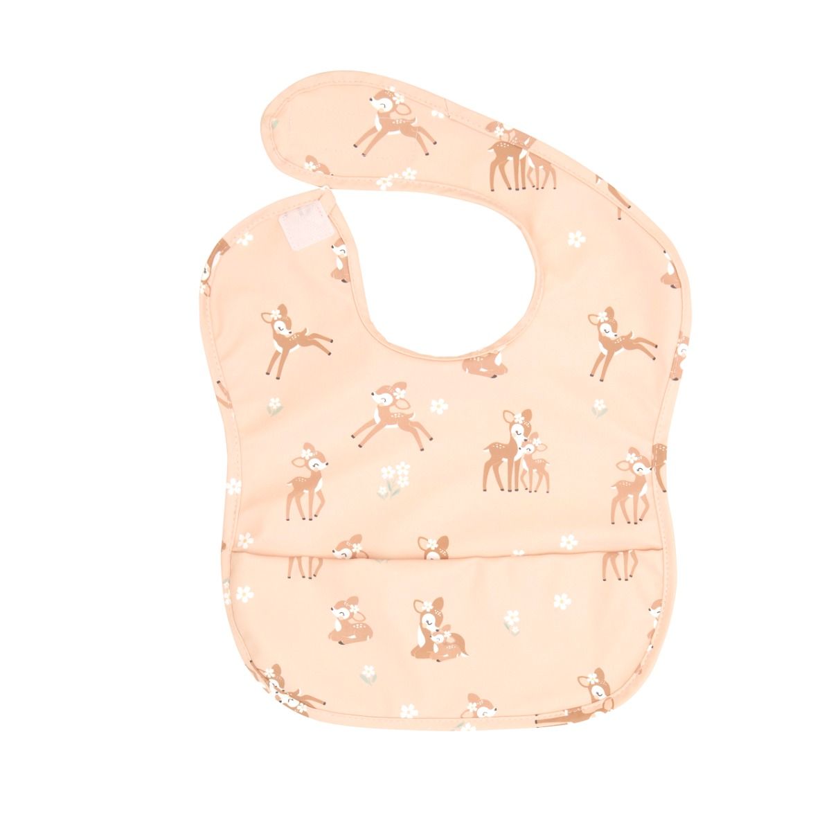 All4ella Recycled Pouch Bib - Fawn for baby and toddlers starting solids and baby led weaning. MOD & TOD