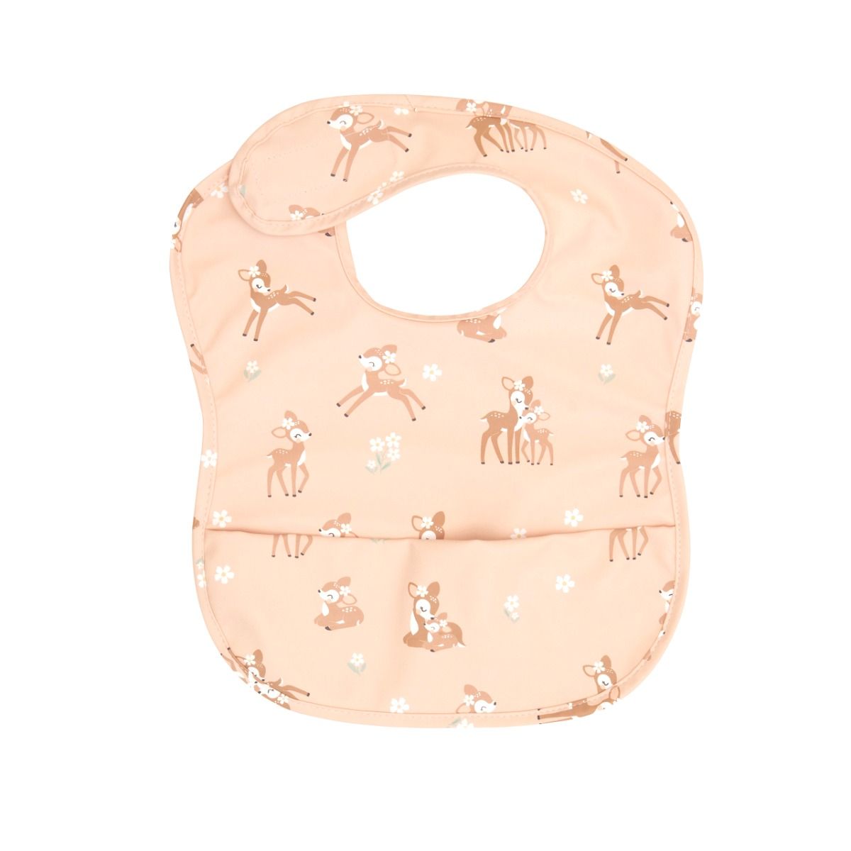 All4ella Recycled Pouch Bib - Fawn for baby and toddlers starting solids and baby led weaning. MOD & TOD