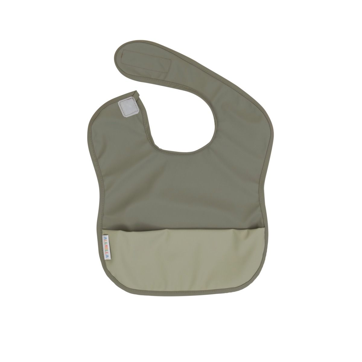 ALL4ELLA Recycled Pouch Bib - Sage | Baby Feeding Bib | modandtod.com