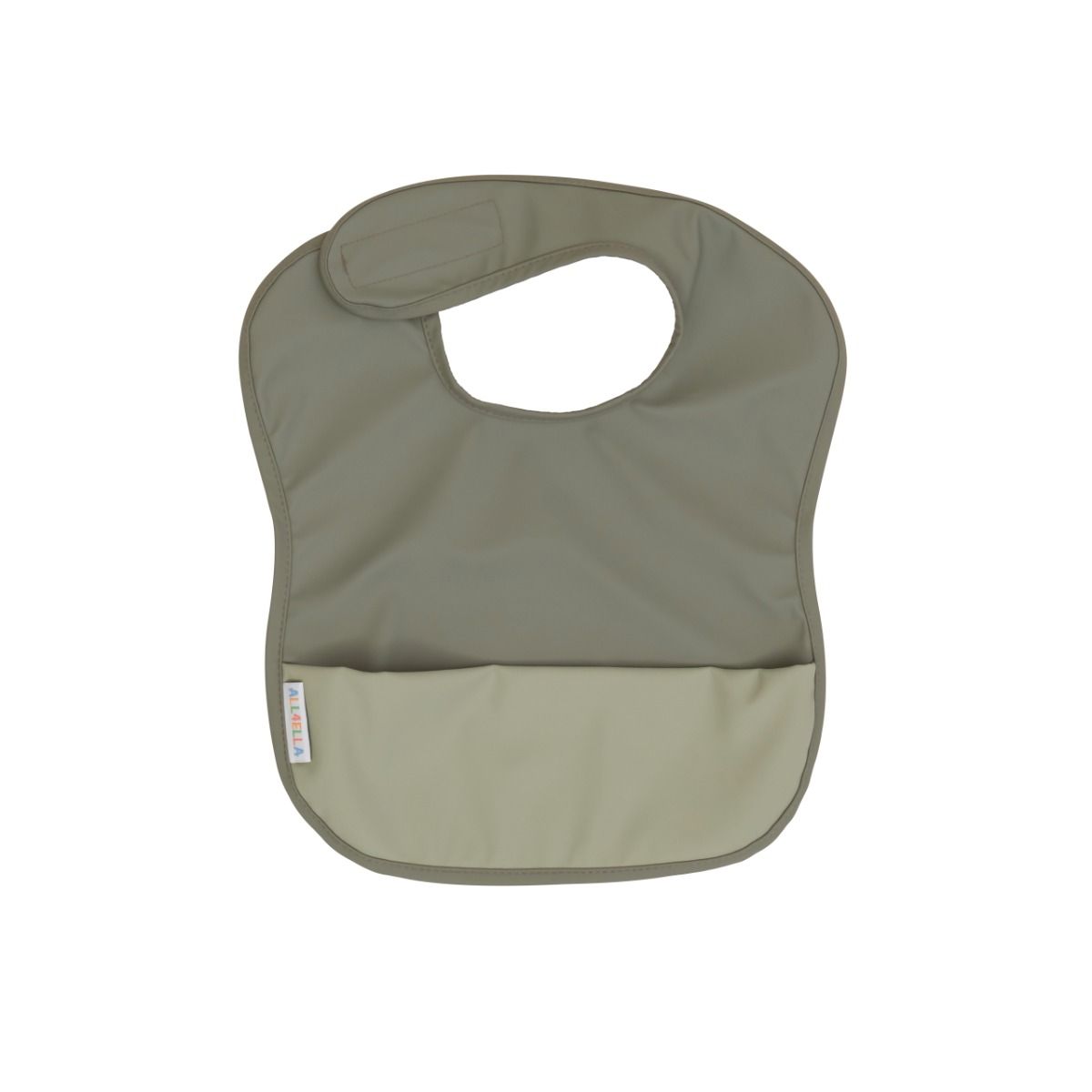 ALL4ELLA Recycled Pouch Bib - Sage | Baby Feeding Bib | modandtod.com