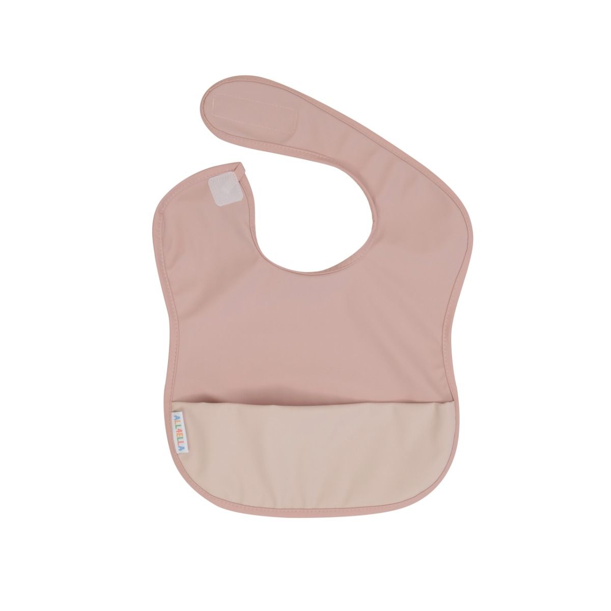 ALL4ELLA Recycled Pouch Bib - Pink | Baby Feeding Bib | modandtod.com