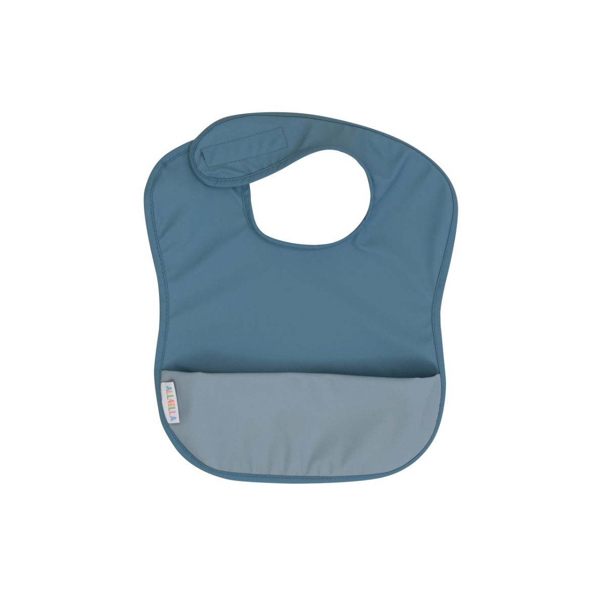 ALL4ELLA Recycled Pouch Bib - Blue | Baby Feeding Bib | modandtod.com