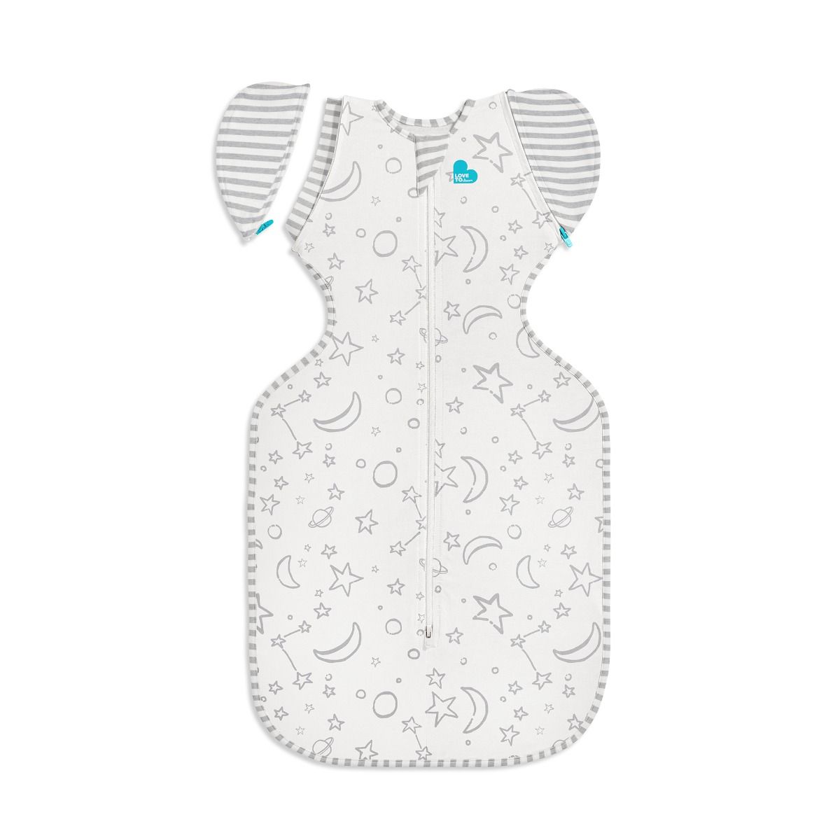 Love to Dream Swaddle Up™ Transition Bag Bamboo 1.0 TOG - Stars & Moon Cream | Baby Sleep Bag | modandtod.com