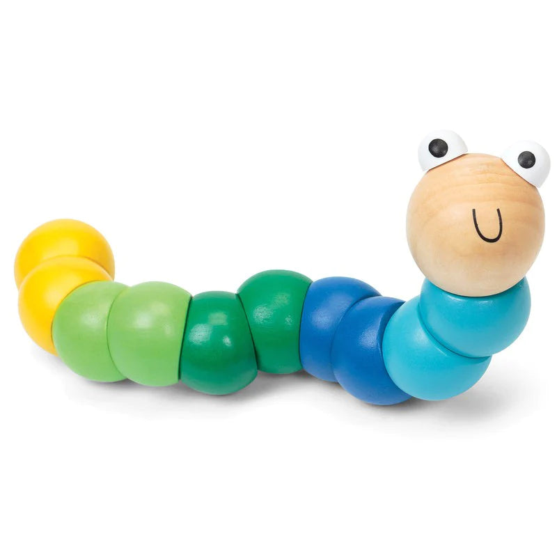 Allen Trading Wooden Wiggly Worm for baby and toddlers