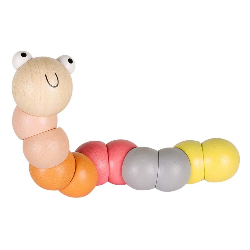 Allen Trading Wooden Wiggly Worm for baby and toddlers