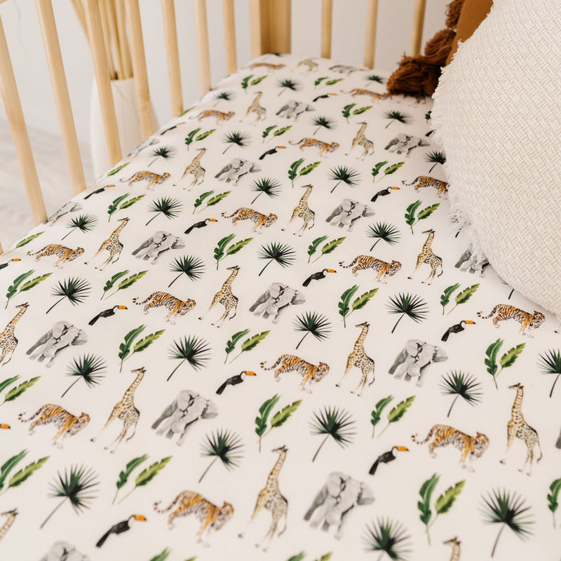 Animal cot sheets sale