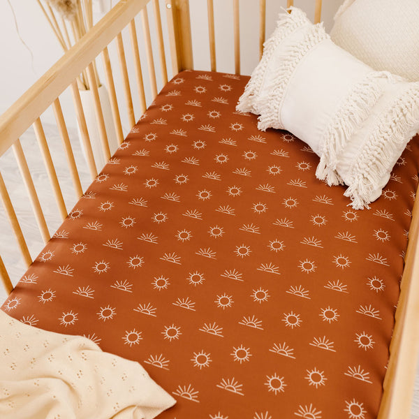 Mod and Tod Organic Cotton Fitted Cot Sheets | Sunrise
