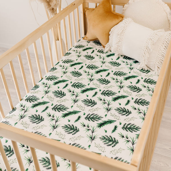 Mod and Tod Organic Cotton Fitted Cot Sheets | Evergreen