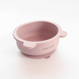 Silicone Suction Bear Bowl | Blush Pink for baby and kids feeding