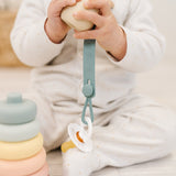 MOD & TOD Silicone Pacifier Clips for baby | Hazy Blue