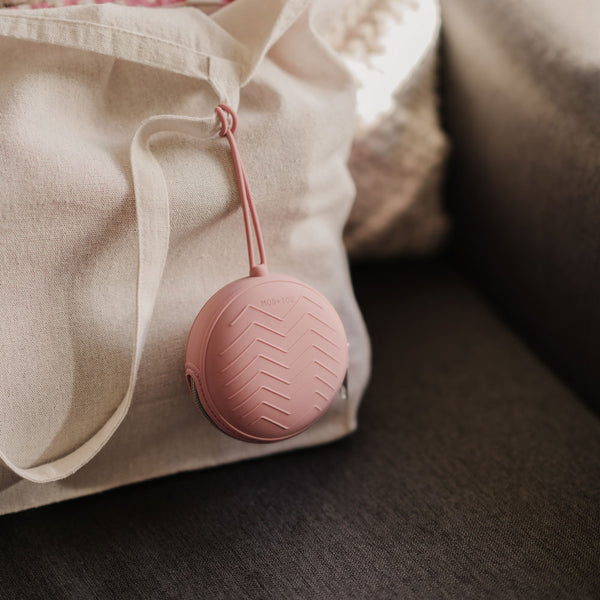 MOD & TOD Zipped Silicone Pacifier Dummy Case | Dusty Pink for baby and mum storage