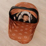 5 in 1 Multi Use Cover - Sunrise - Capsule Cover, Highchair Cover, Shopping Trolley Cover, Breastfeeding Cover, Nursing Scarf