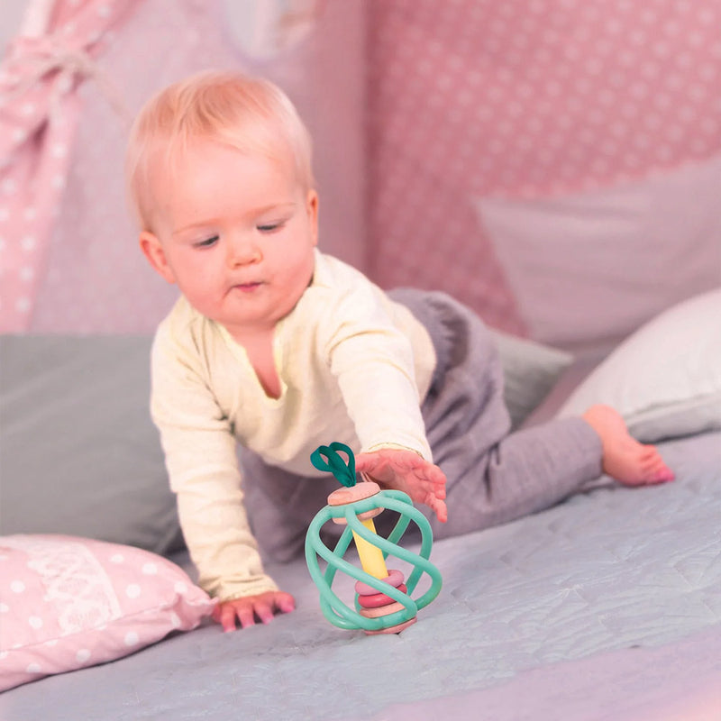 Hape Apple Grab Toy for baby and toddler teething relief 