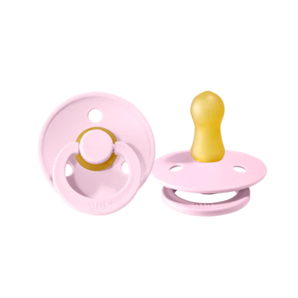 BIBS Colour dummy pacifier in Baby Pink for baby and infant for comfort